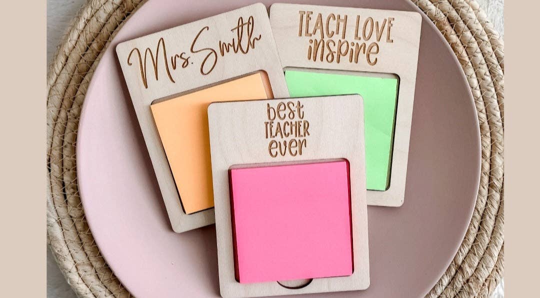 Teacher Post it Holder: Best Teacher Ever