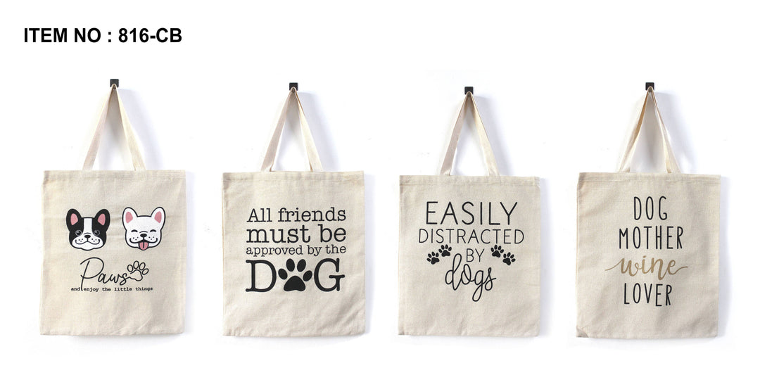 Pet Theme Printed Tote Bag