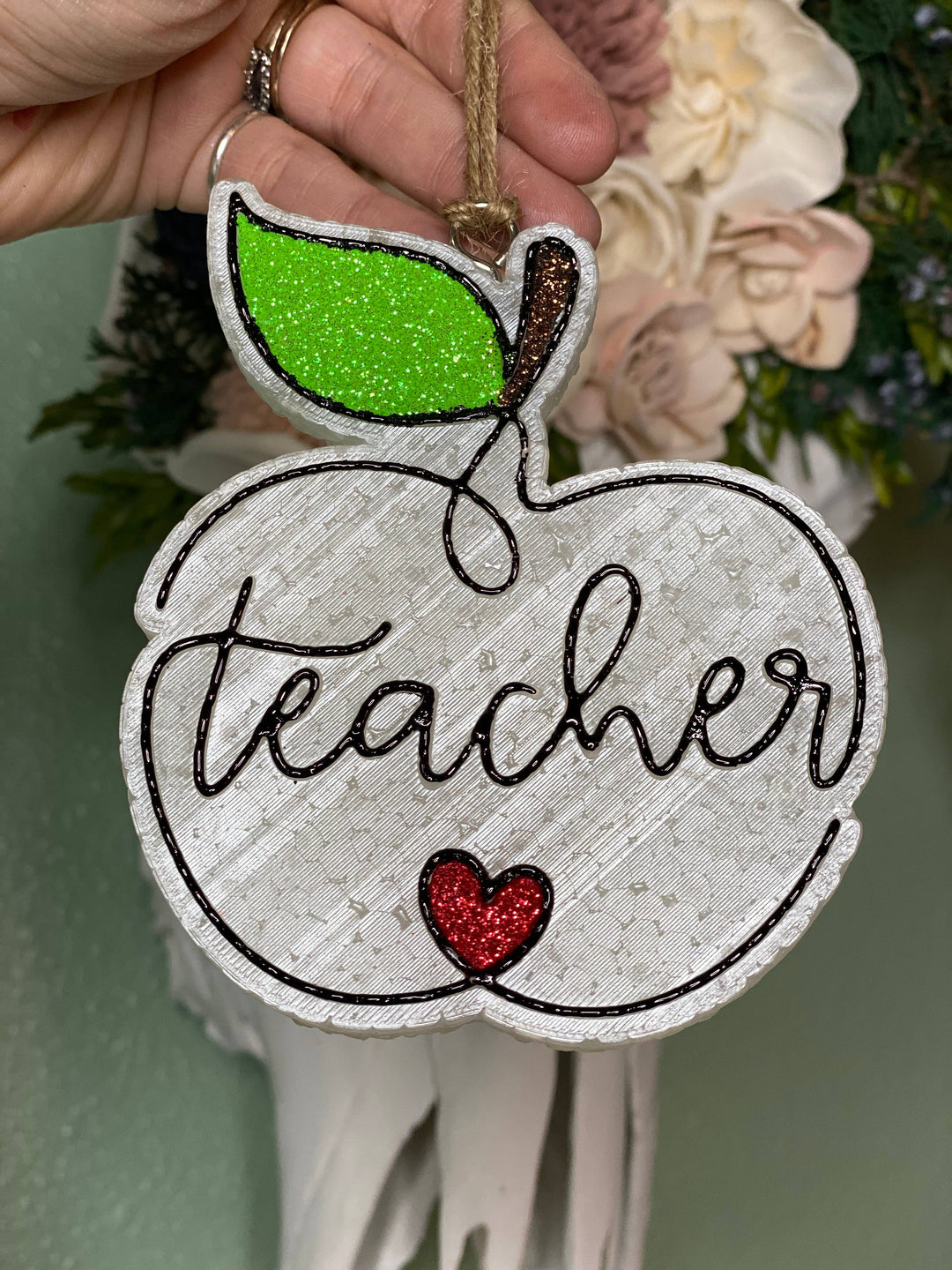 Teacher Apple Car Freshie: Blue Hawaiian