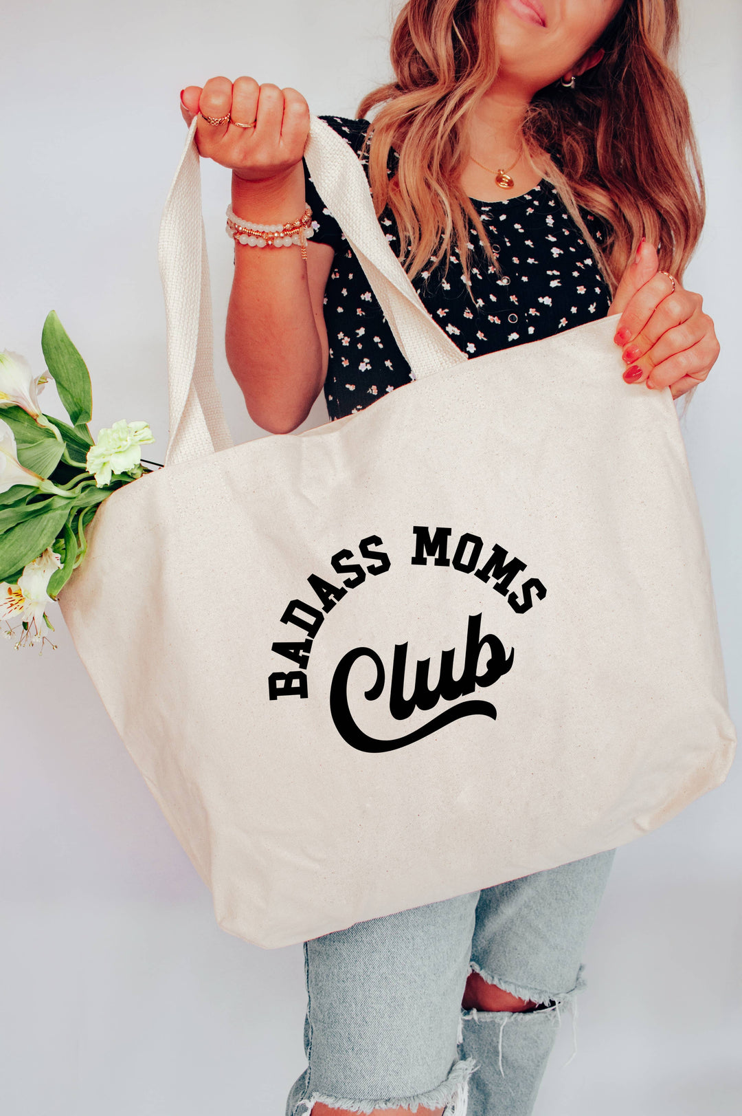 Badass Moms Club Tote Bag