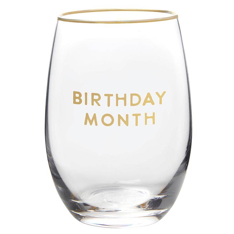 Wine Glass - Birthday Month