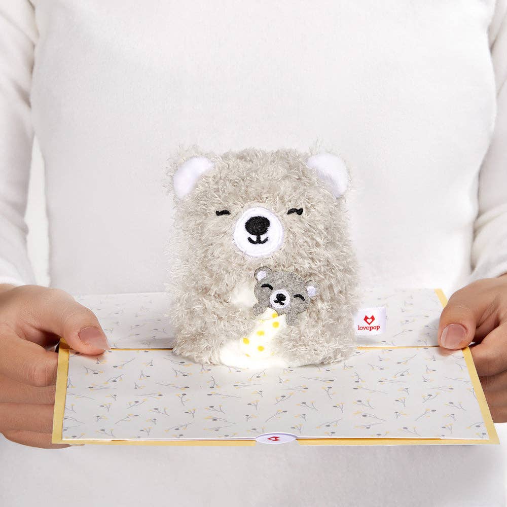 'Love You Most' Mama Bear Plushpop Card, Greeting Cards