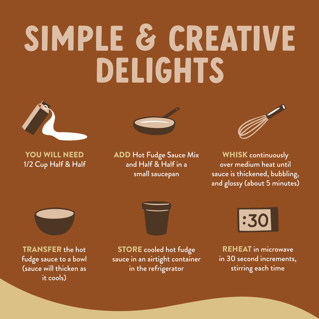 True Scoops Hot Fudge Sauce Mix (Min 8 units)