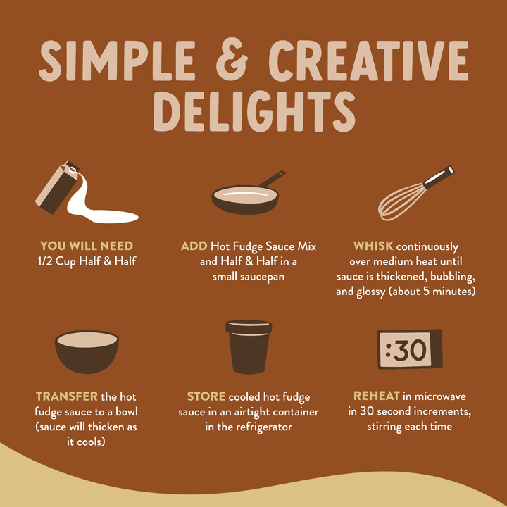 True Scoops Hot Fudge Sauce Mix (Min 8 units)