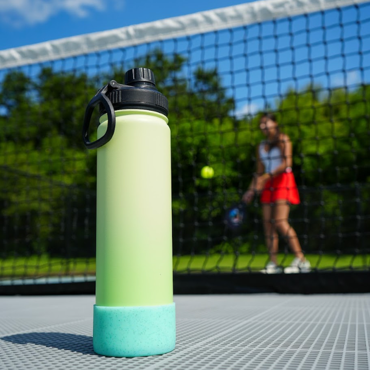 Blue Glitter Bottle Boot