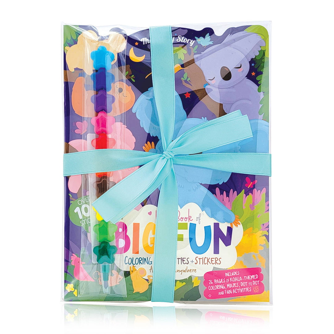 Activity Book & Rainbow Stacker Crayon Gift Value Pack