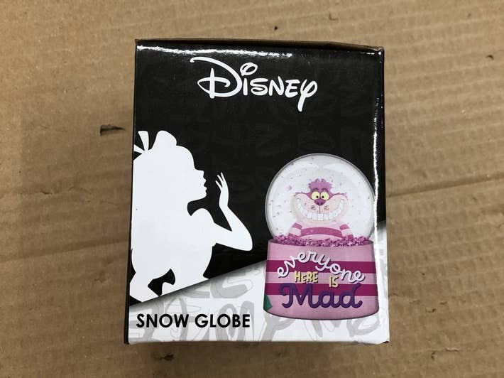 Alice in Wonderland Cheshire Cat 45mm Light Up Snow Globe