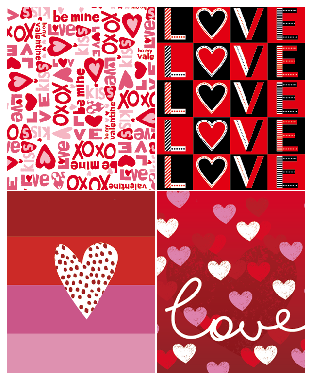 Valentine's Day Gift Bag - Red love: Large