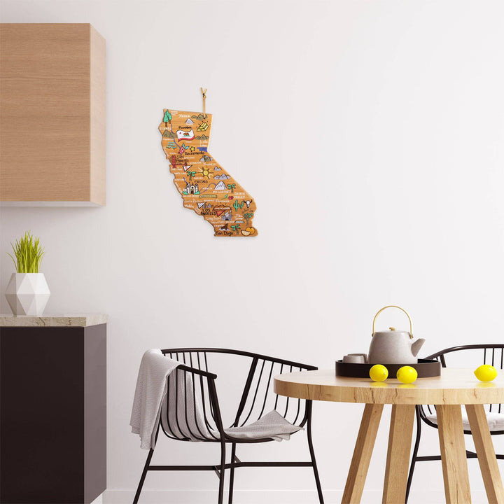 California Cutting Board with Artwork by Fish Kiss™