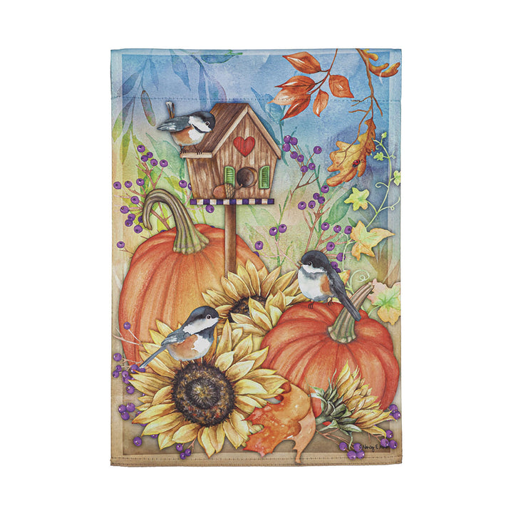 Autumn Greetings Garden Suede Flag