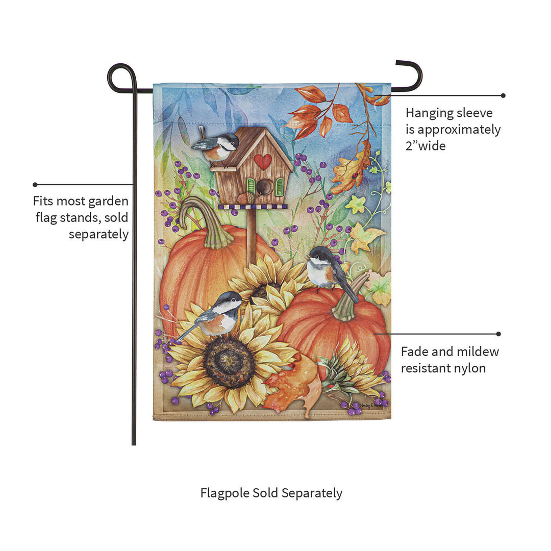 Autumn Greetings Garden Suede Flag