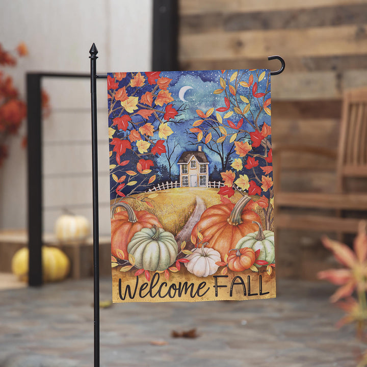 Alive in Fall Suede Garden Flags