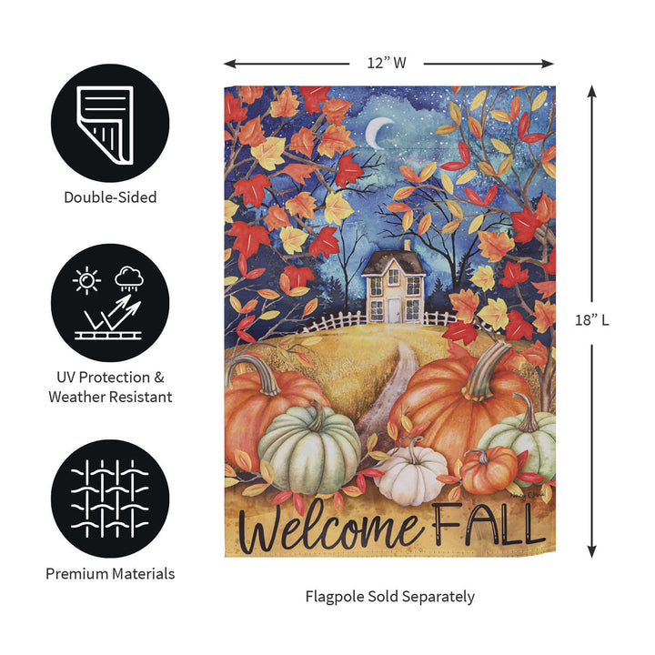 Alive in Fall Suede Garden Flags