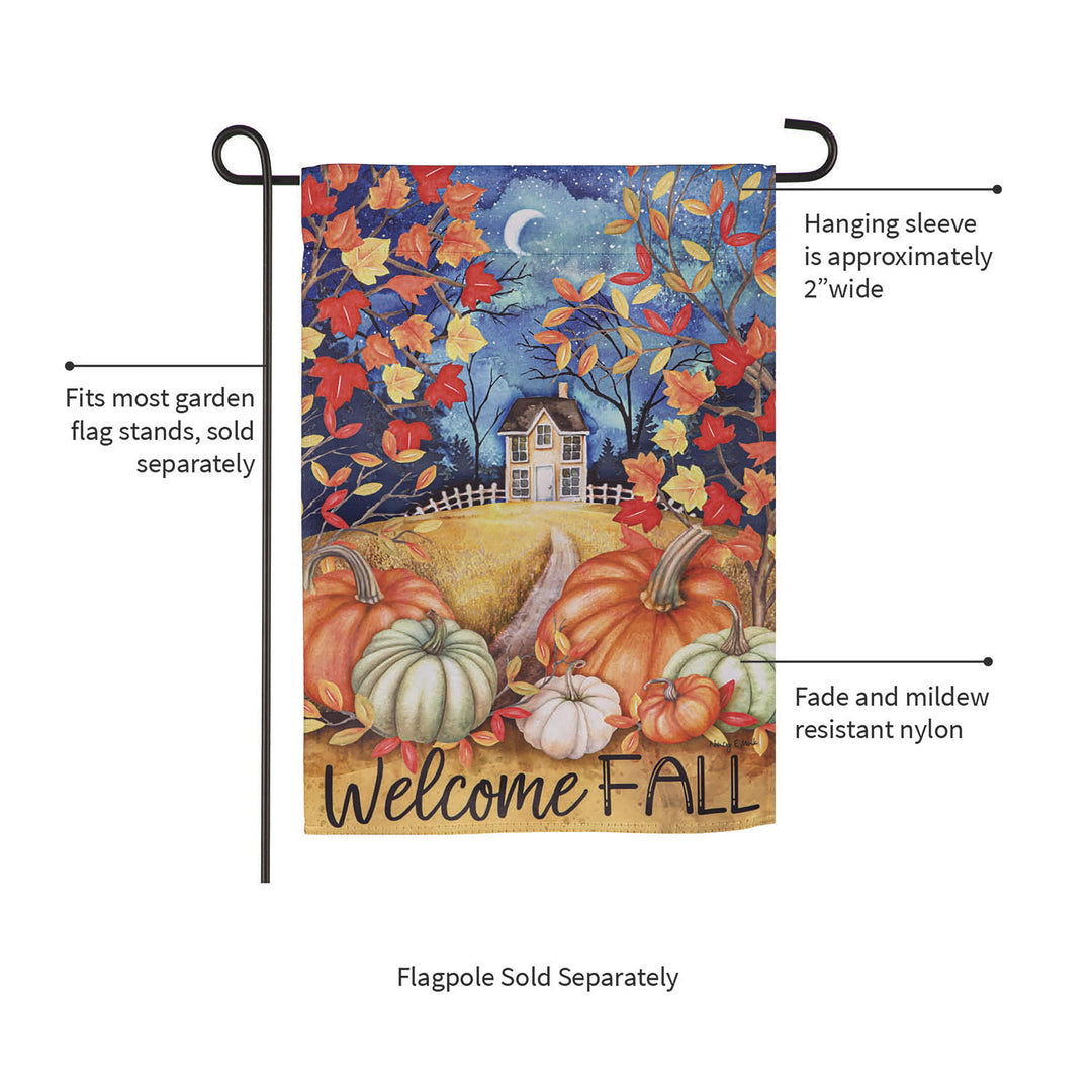 Alive in Fall Suede Garden Flags