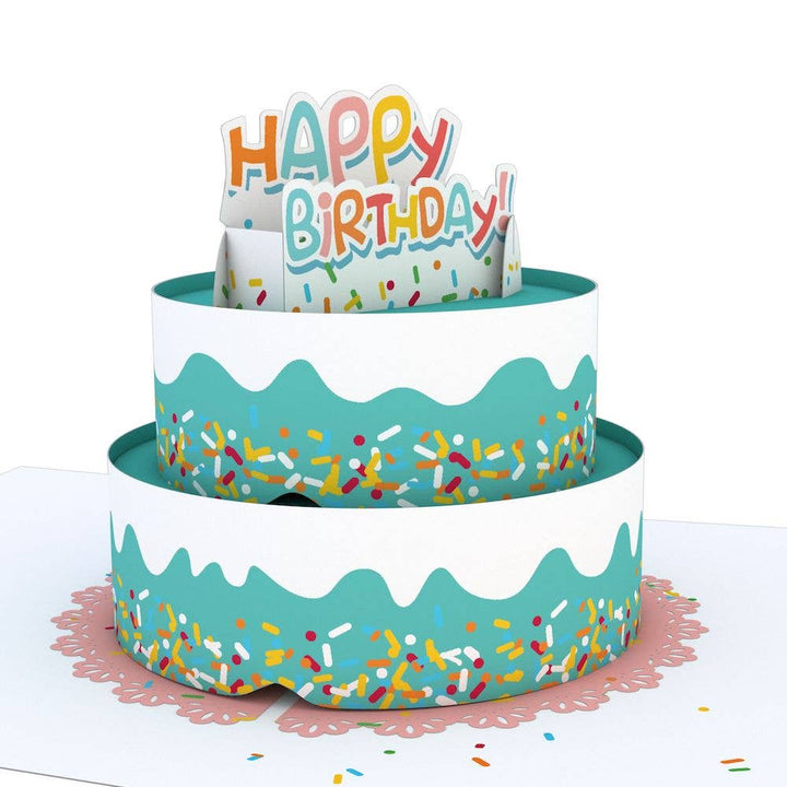 Happy Birthday Fun Sprinkles Cake: Paperpop® Card, Birthday