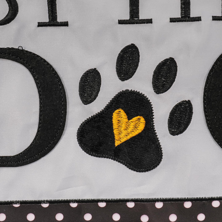 Approved by the Dog Garden Applique Flag