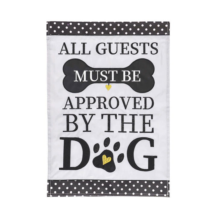 Approved by the Dog Garden Applique Flag