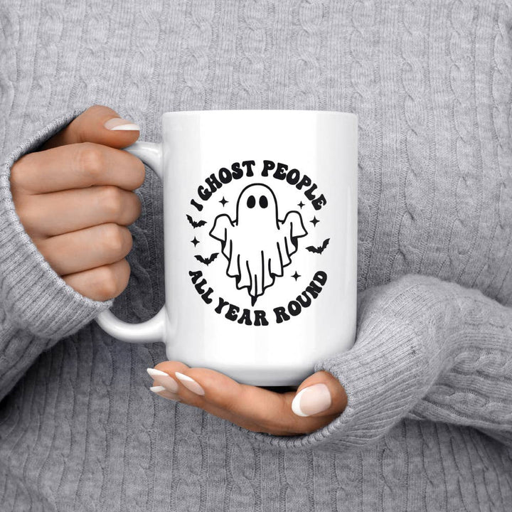 I Ghost People All Year Round Halloween Mug