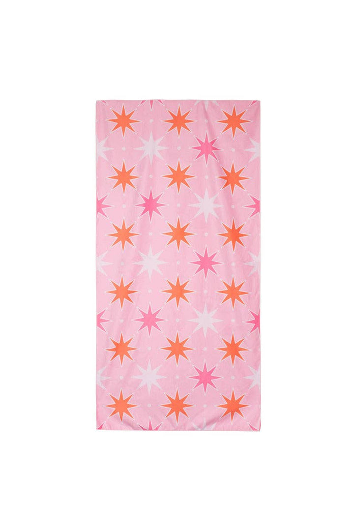 Boots & Stars Quick Dry Towel: Light Pink