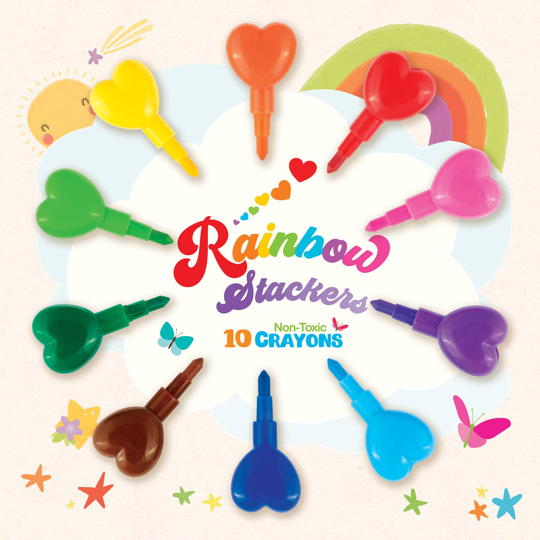 Activity Book & Rainbow Stacker Crayon Gift Value Pack