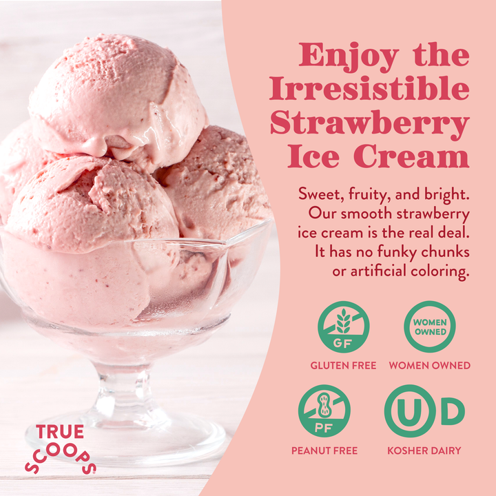 True Scoops Strawberry Ice Cream Mix (Min 6 units)