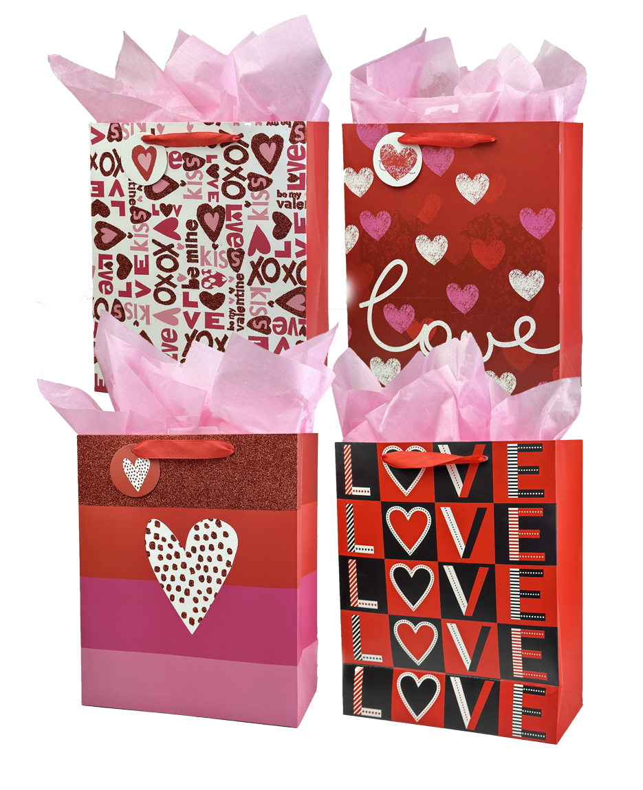 Valentine's Day Gift Bag - Red love: Large