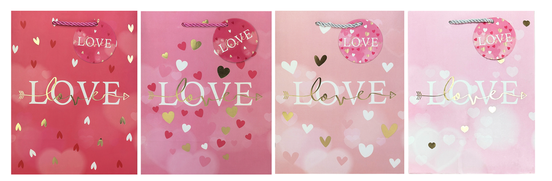 Valentine's Day Gift Bag - Pink love: Medium