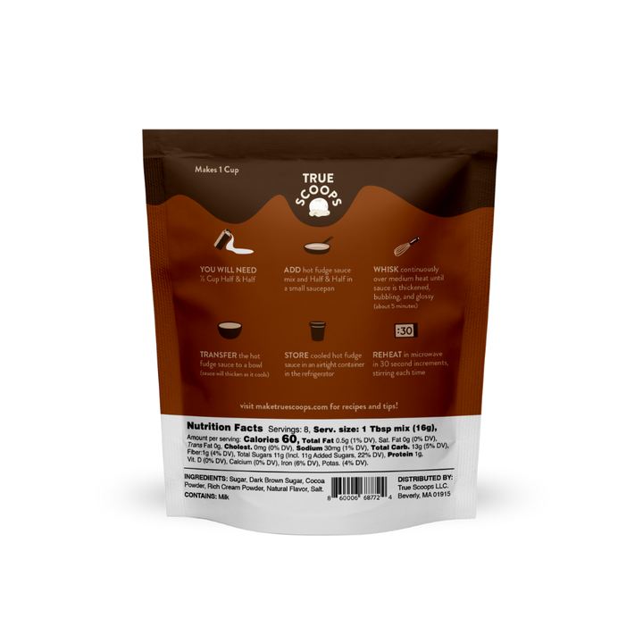 True Scoops Hot Fudge Sauce Mix (Min 8 units)