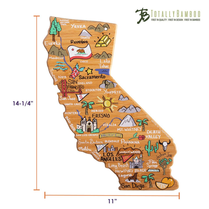 California Cutting Board with Artwork by Fish Kiss™