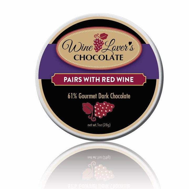 1oz Tin Wine Lover's Chocolate - Pairs with Red Wines