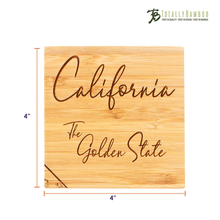 California Puzzle 4-Pc. Coaster Set with Case