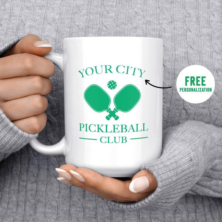 Your Local City Pickleball Club Mug Personalized Pickleball