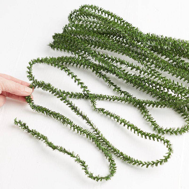 25' Artificial Pine Wire Roping Garland (Set of 12)
