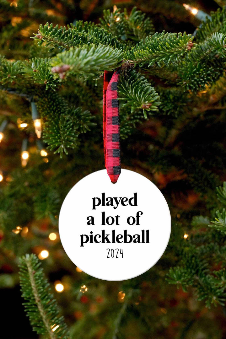 Played a lot of Pickleball Ornament