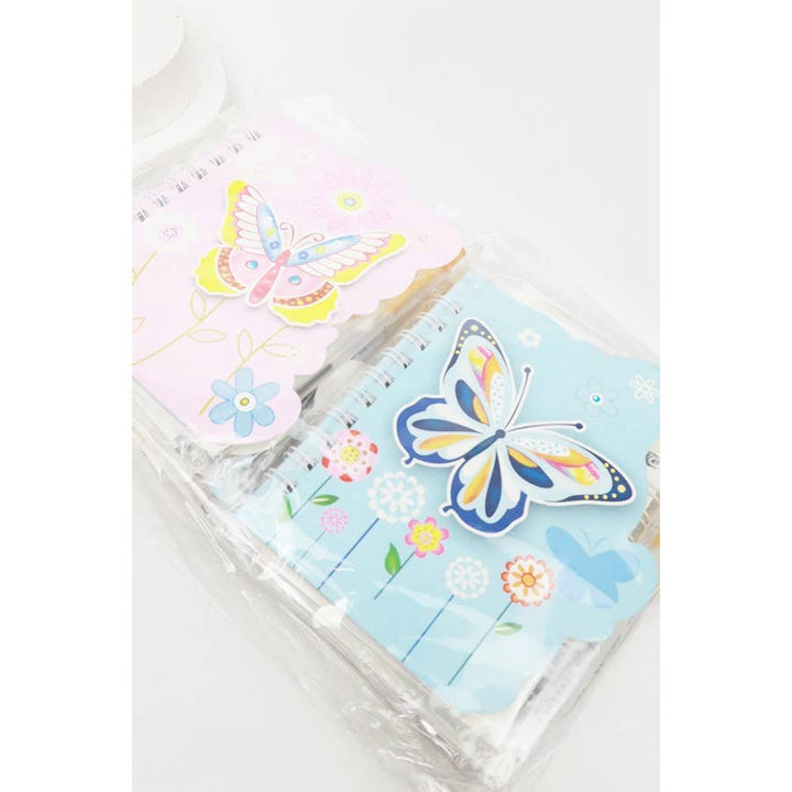 Butterfly NoteBook with Pen Set: MIX COLOR / ONE