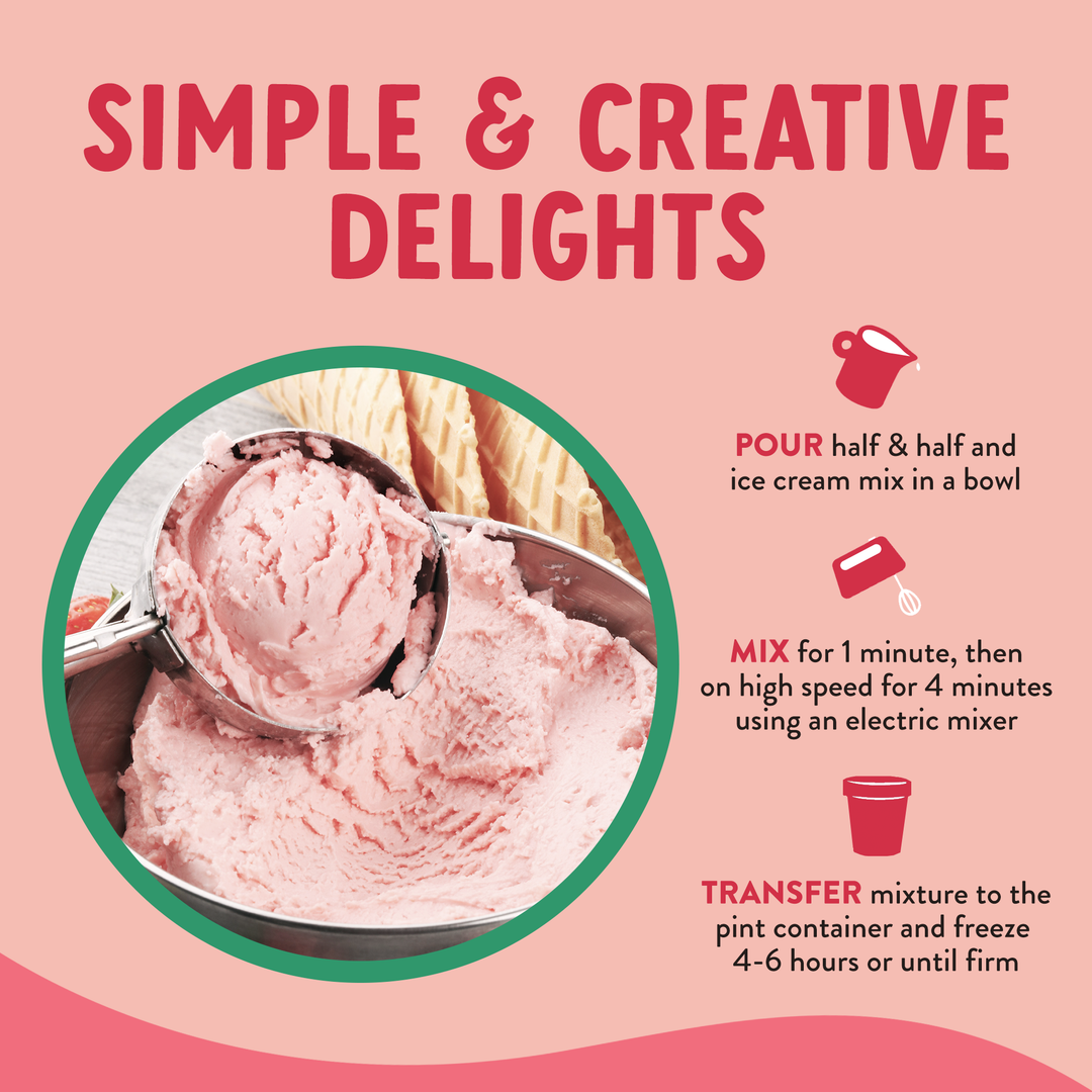 True Scoops Strawberry Ice Cream Mix (Min 6 units)