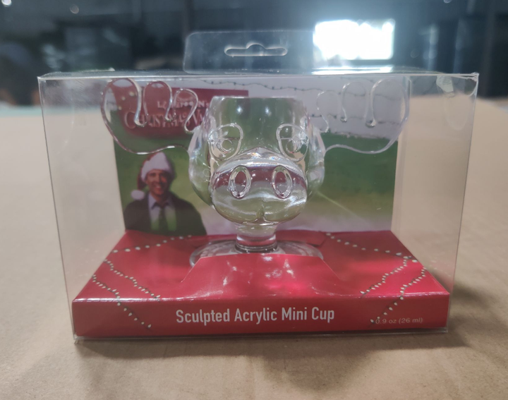 Christmas Vacation Moose Boxed Sculpted Acrylic Mini Cup