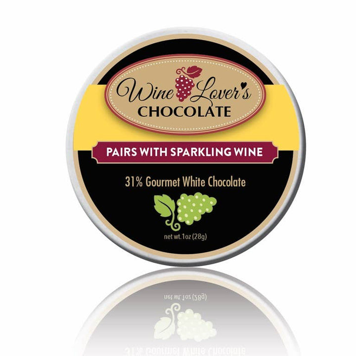 1oz Tin Wine Lover's Chocolate - Pairs with Sparkling Wines