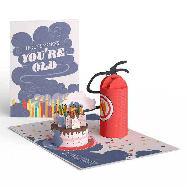 Holy Smokes You're Old Birthday Pop-Up Card, Birthday Cards