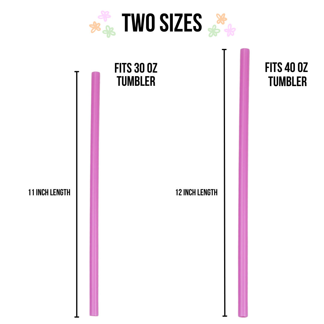 40oz Variety Glitter Tumbler Straws