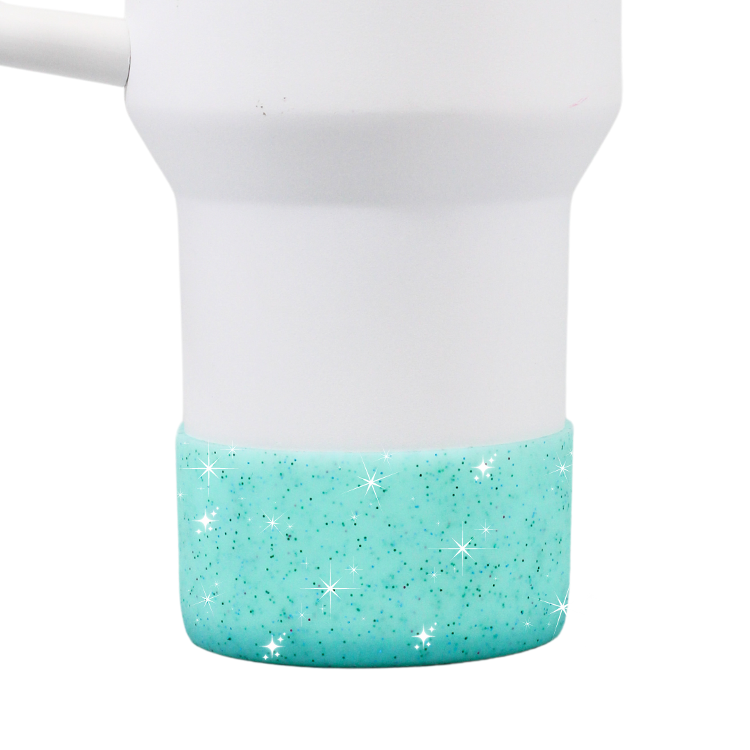 Blue Glitter Bottle Boot