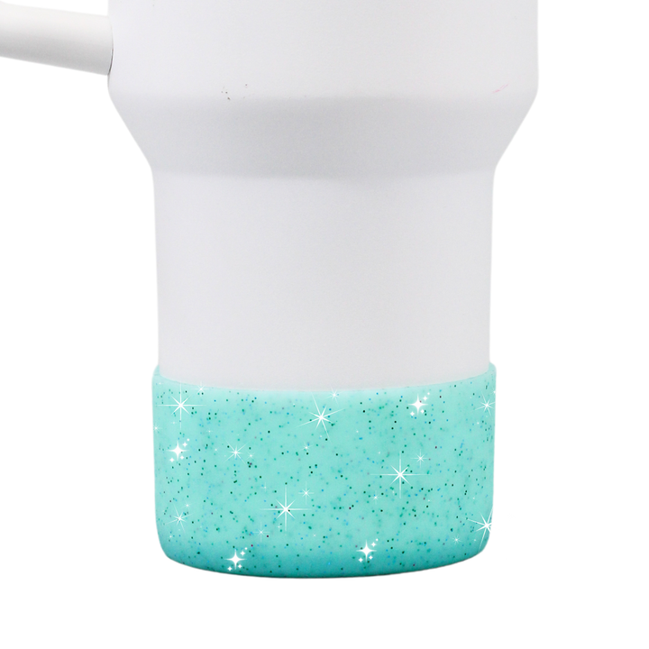 Blue Glitter Bottle Boot
