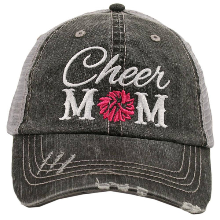 Cheer Mom Wholesale Trucker Hats: Hot Pink