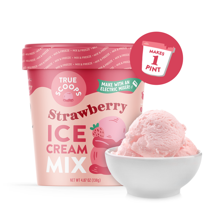 True Scoops Strawberry Ice Cream Mix (Min 6 units)