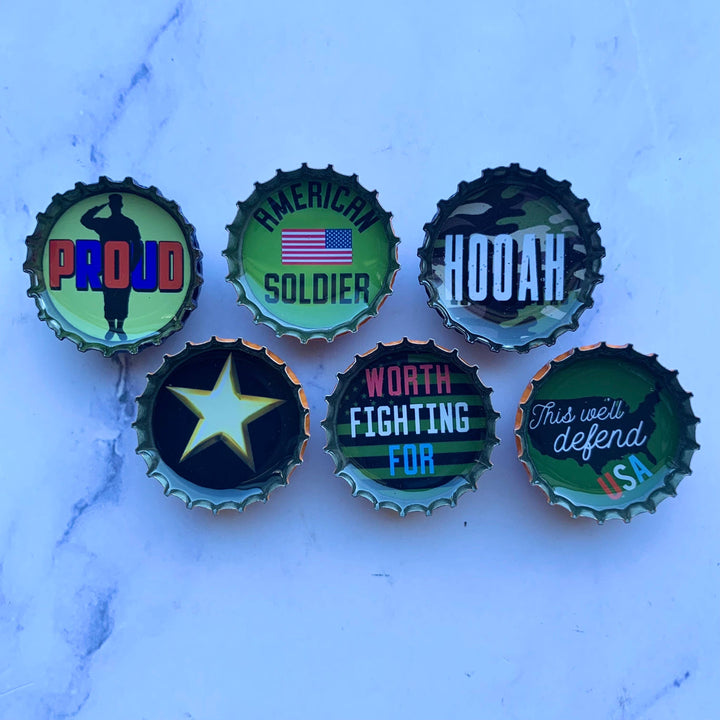 Army Military Magnets - Handmade & Eco-friendly decor
