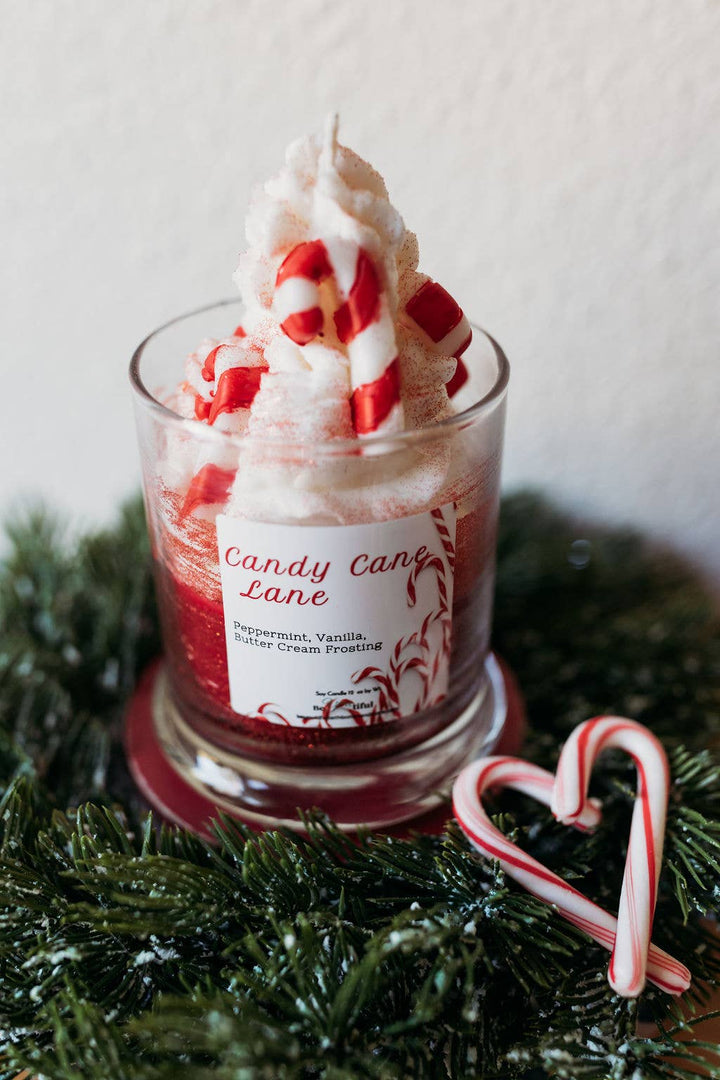 Candy Cane Lane Dessert Candle