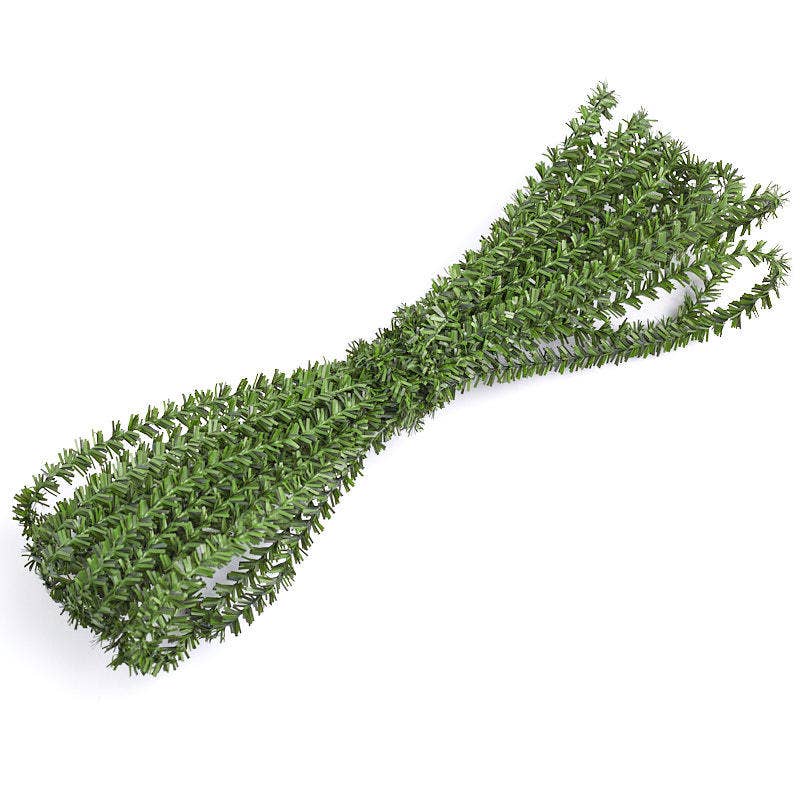 25' Artificial Pine Wire Roping Garland (Set of 12)