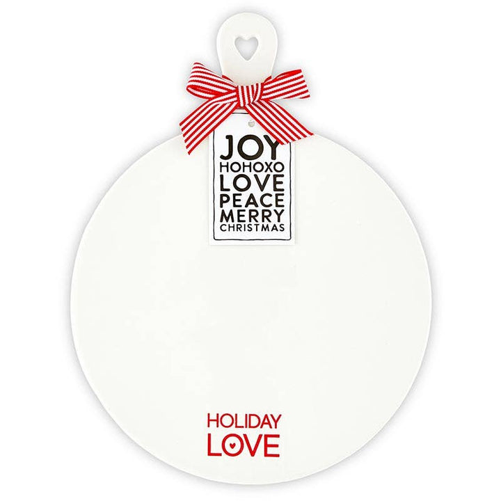 Ceramic Cheese + Dessert Tray - Holiday Love