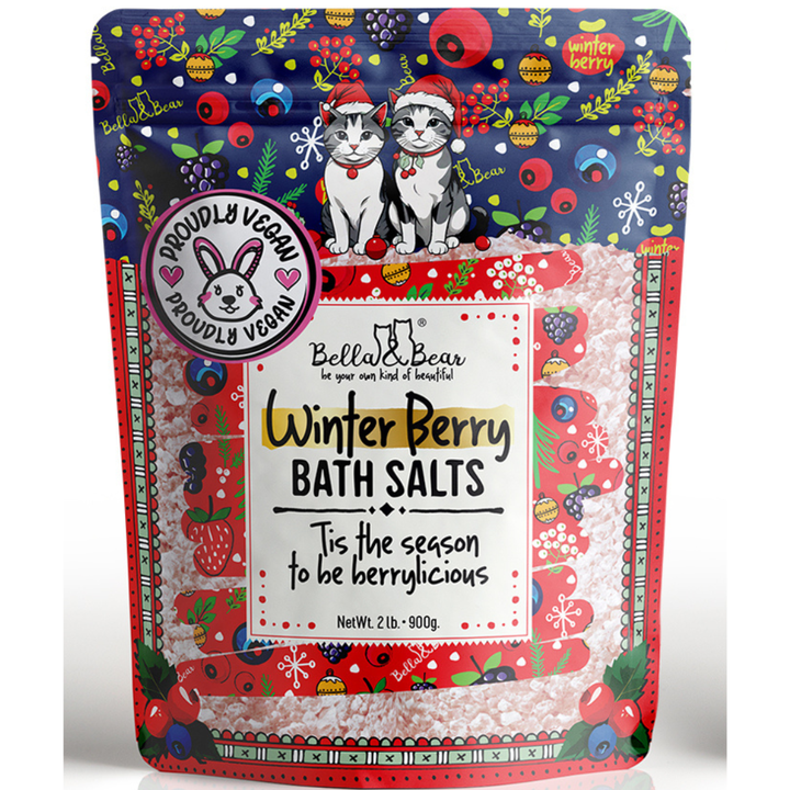 Bella & Bear Winter Berry Holiday Bath Salts 2lb Packs