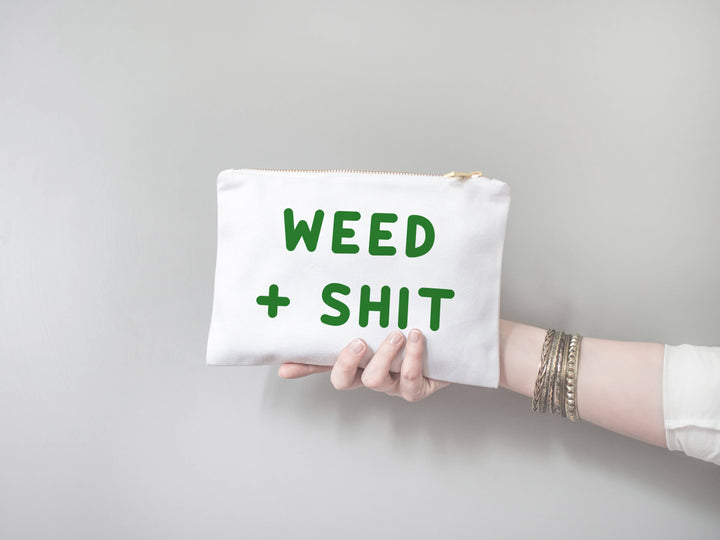 Weed and Shit Pouch Bag: Green